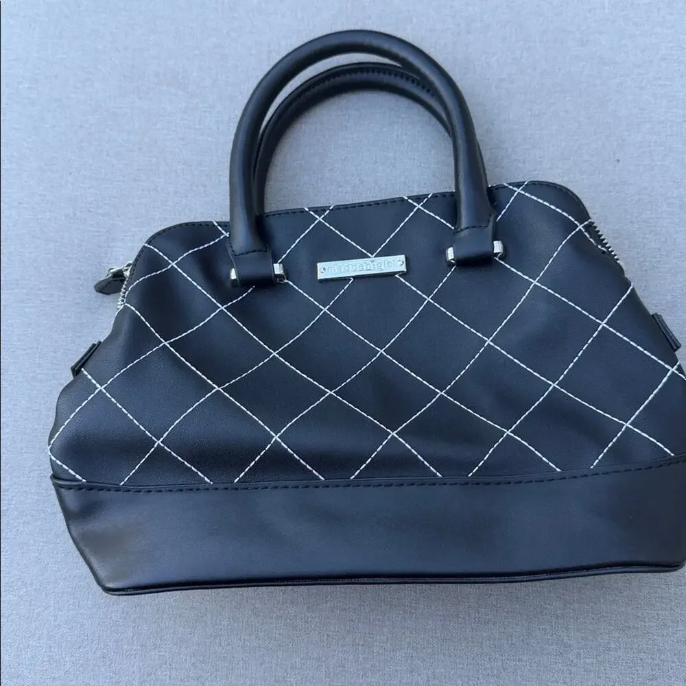 Steve Madden Black & White Satchel purse